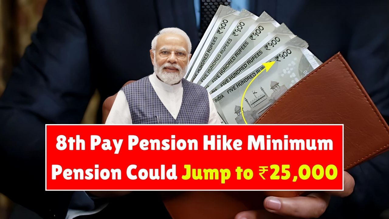 8th Pay Commission Pension Hike 2025 – Minimum Pension Could Jump to ₹25,000