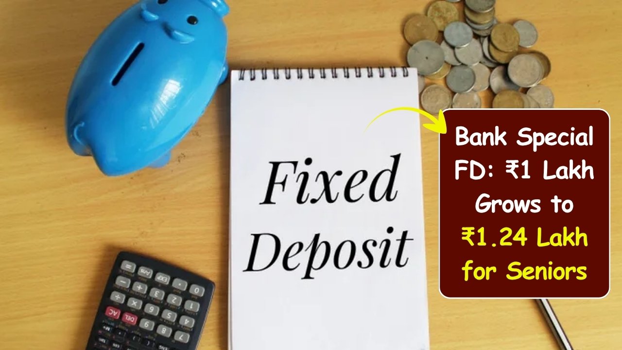 Bank Launches Special FD: ₹1 Lakh Grows to ₹1.24 Lakh for Seniors
