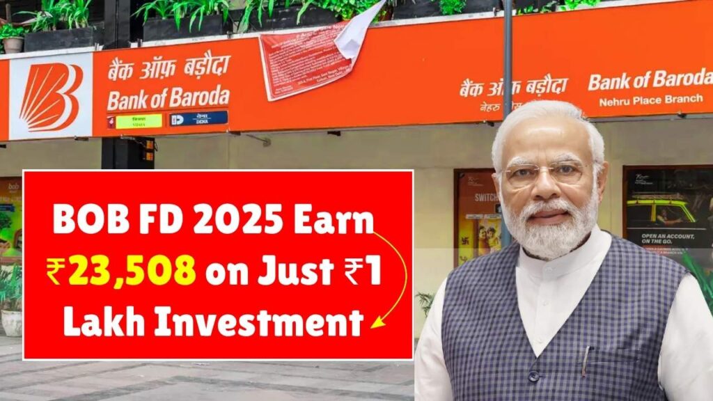 Bank of Baroda FD 2025 – Earn ₹23,508 on Just ₹1 Lakh Investment