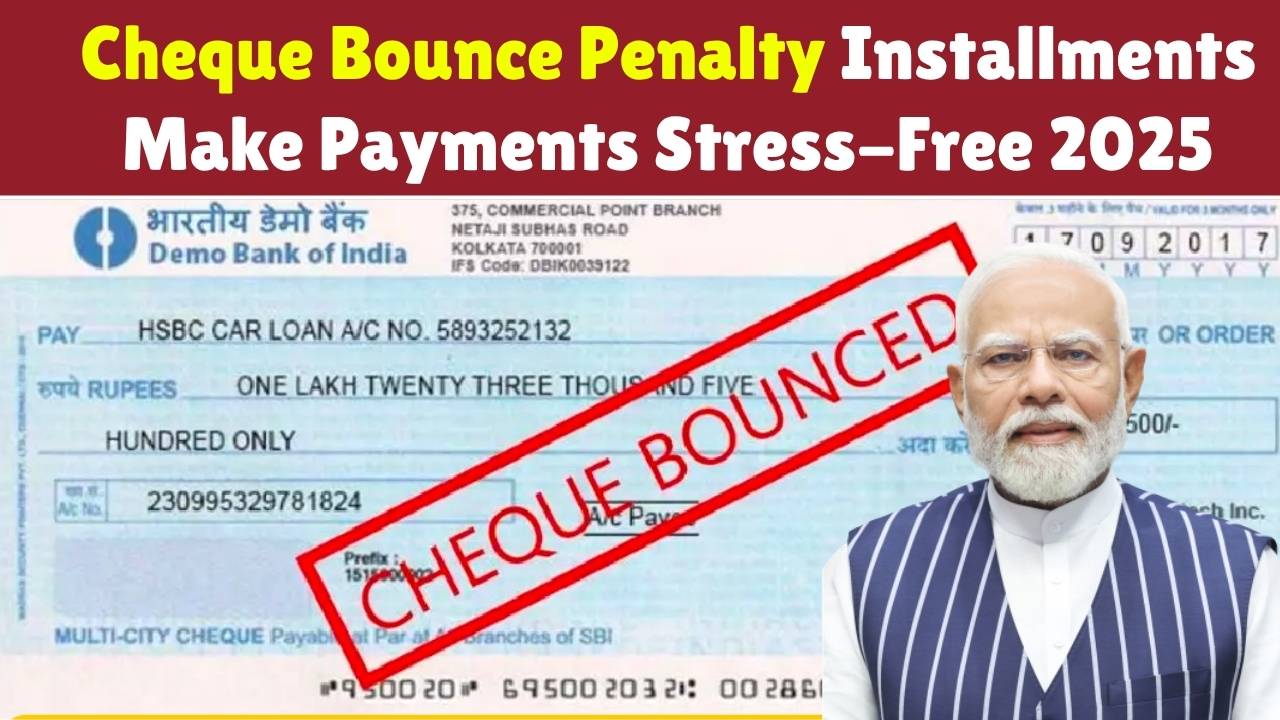 Cheque Bounce Penalty 2025: Installments Make Payments Stress-Free