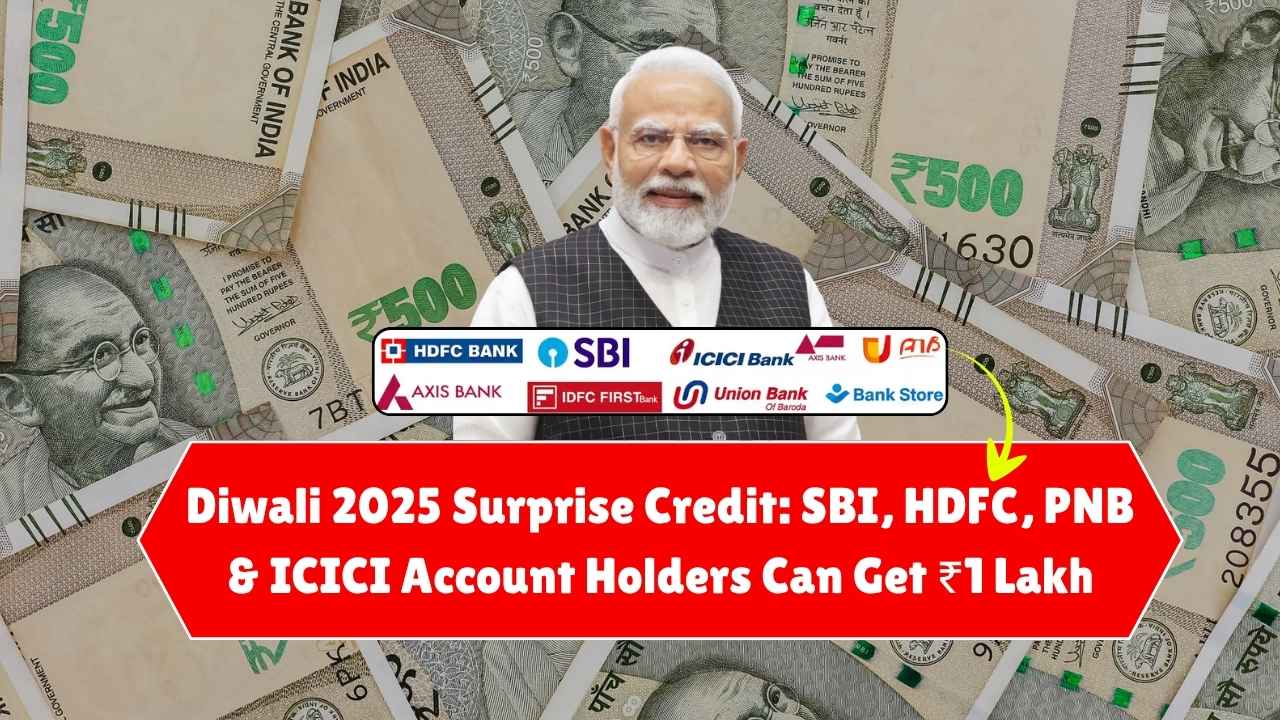 Diwali 2025 Surprise Credit: SBI, HDFC, PNB & ICICI Account Holders Can Get ₹1 Lakh