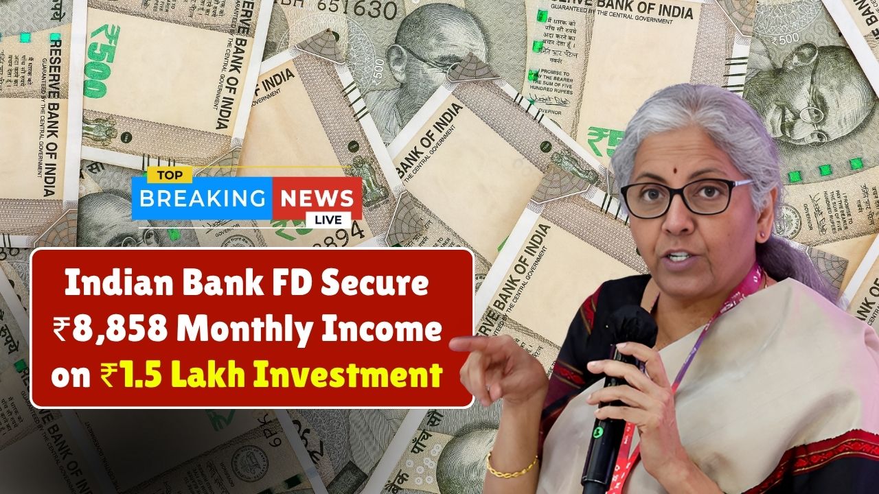 Indian Bank FD 2025: Secure ₹8,858 Monthly Income on ₹1.5 Lakh Investment