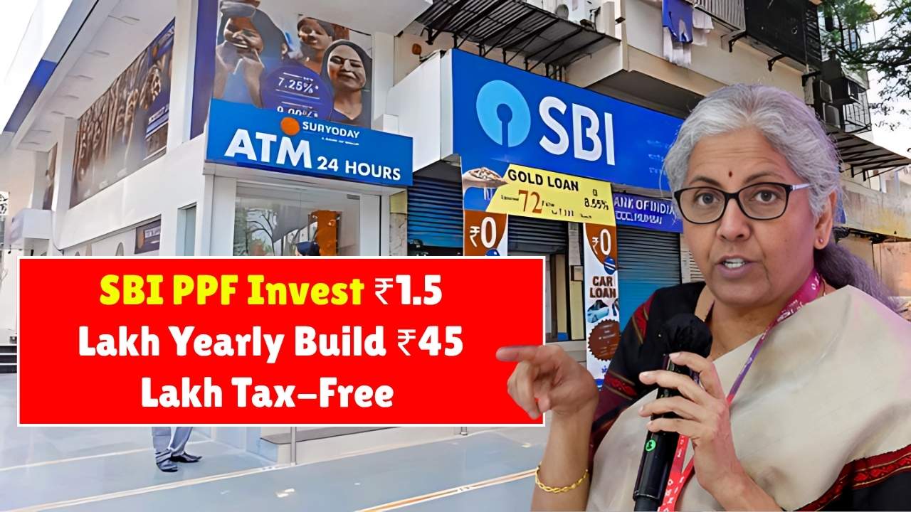 SBI PPF 2025: Invest ₹1.5 Lakh Yearly to Build ₹45 Lakh Tax-Free Corpus