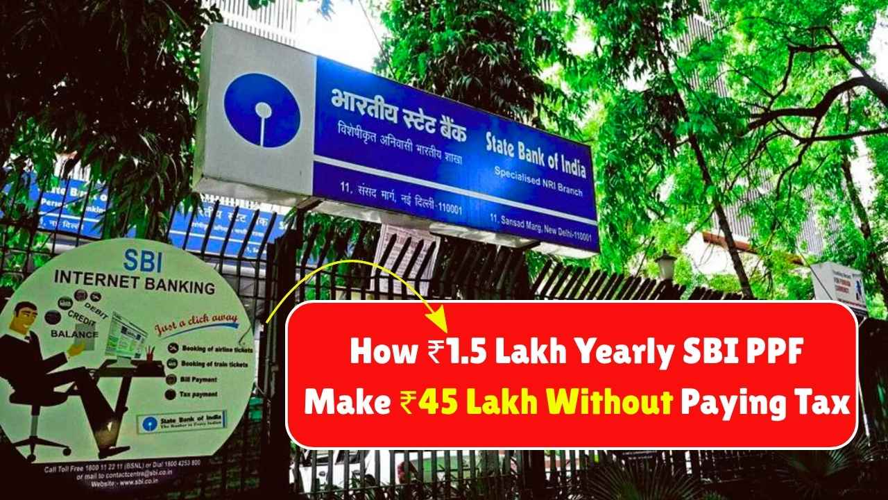 How ₹1.5 Lakh Yearly in SBI PPF Can Make You ₹45 Lakh Without Paying Tax